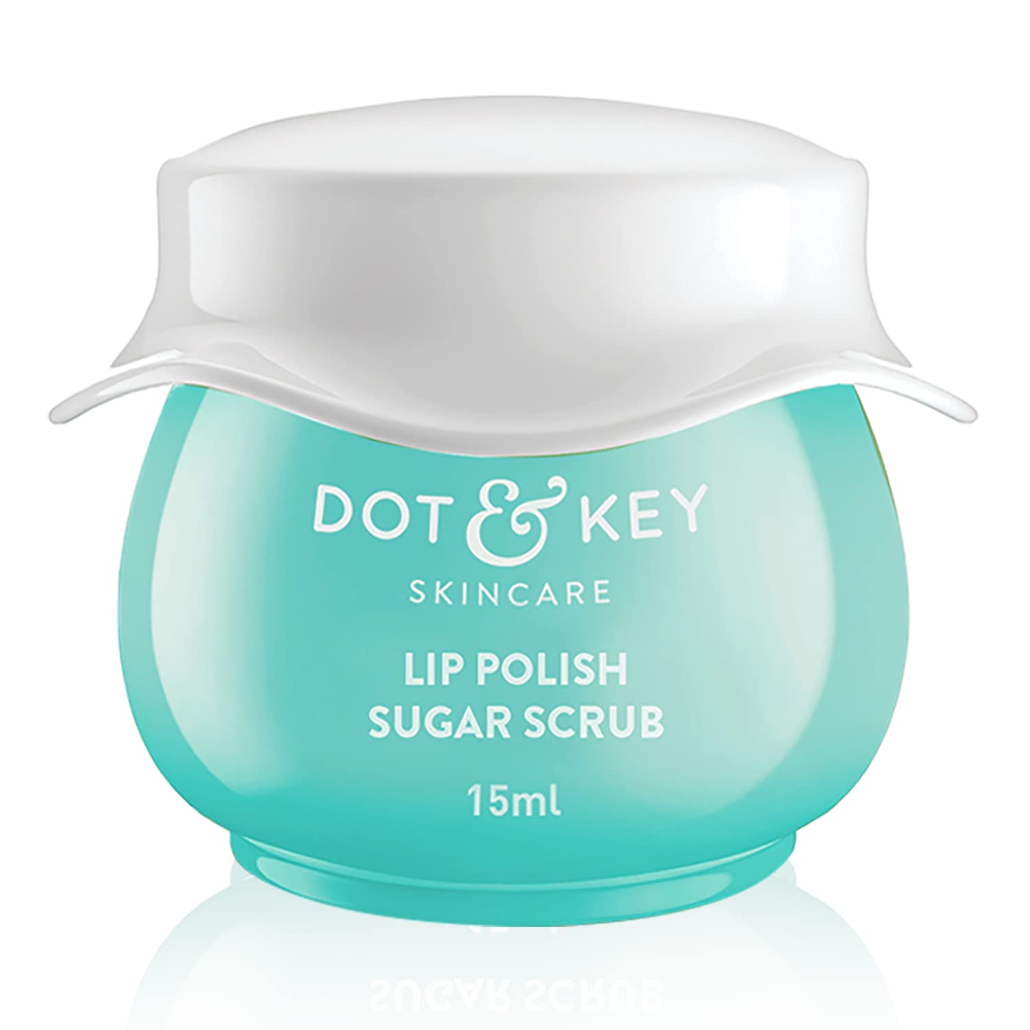 Dot & Key LIP POLISH Choco Mint Exfoliating Sugar Scrub - 15ml Lip Exfoliator for Soft, Smooth Lips | Perfect for Dry, Chapped Lips & Pre-Lipstick Prep