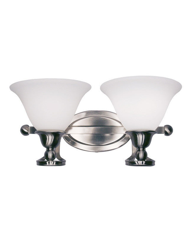 Z Lite Lighting 316 2V Two Light Bathroom Vanity Wall Sconce in Brushed Nickel Finish - Perfect for Modern Bathroom Lighting and Mirror Illumination