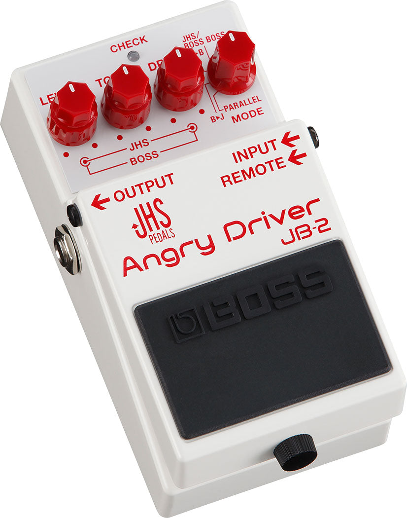 Boss JB-2 Angry Driver Compact Guitar Effects Pedal - Dual Overdrive & Distortion for Electric Guitar, Bass, and Studio Recording