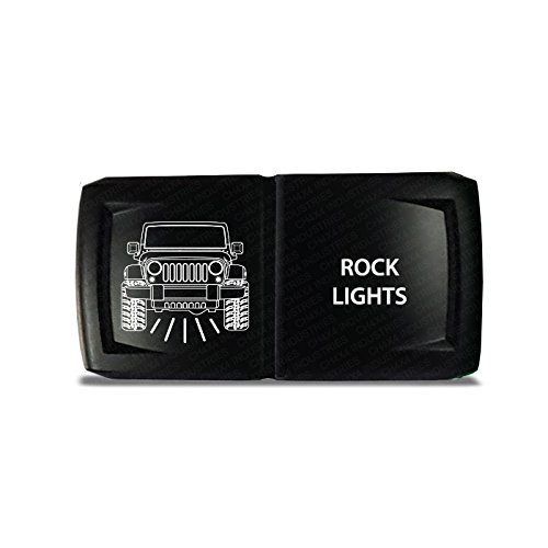 CH4x4 Rocker Switch V2 - Horizontal Amber LED Rock Lights for Off-Road Trucks & Jeeps - Perfect for Night Driving & Off-Road Adventures