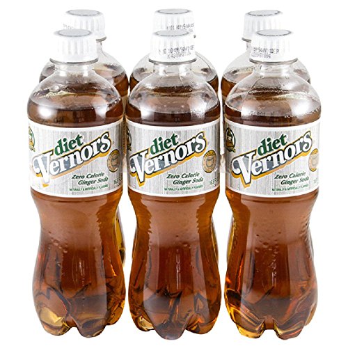 2 Pack of 6 Cans - Vernors Zero Calorie Ginger Ale Soda, Original Detroit Recipe, 12 fl oz (355ml) Each - Perfect for Parties, Gifts & Healthy Refreshment