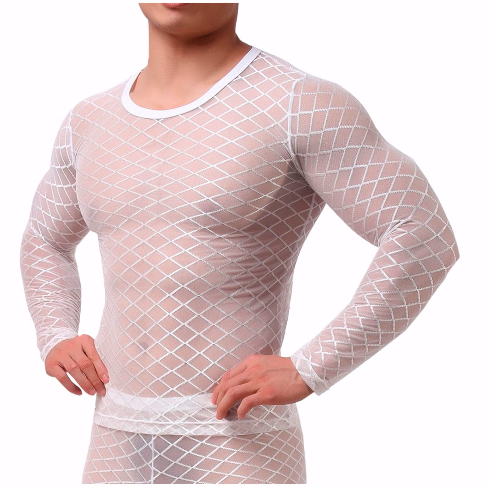 Sexy Lace Teddy Babydoll Lingerie for Women - Long Sleeve See-Through Pajamas & Fishnet Bodysuit - Perfect for Valentine's Day, Romantic Nights, and Boudoir Photography