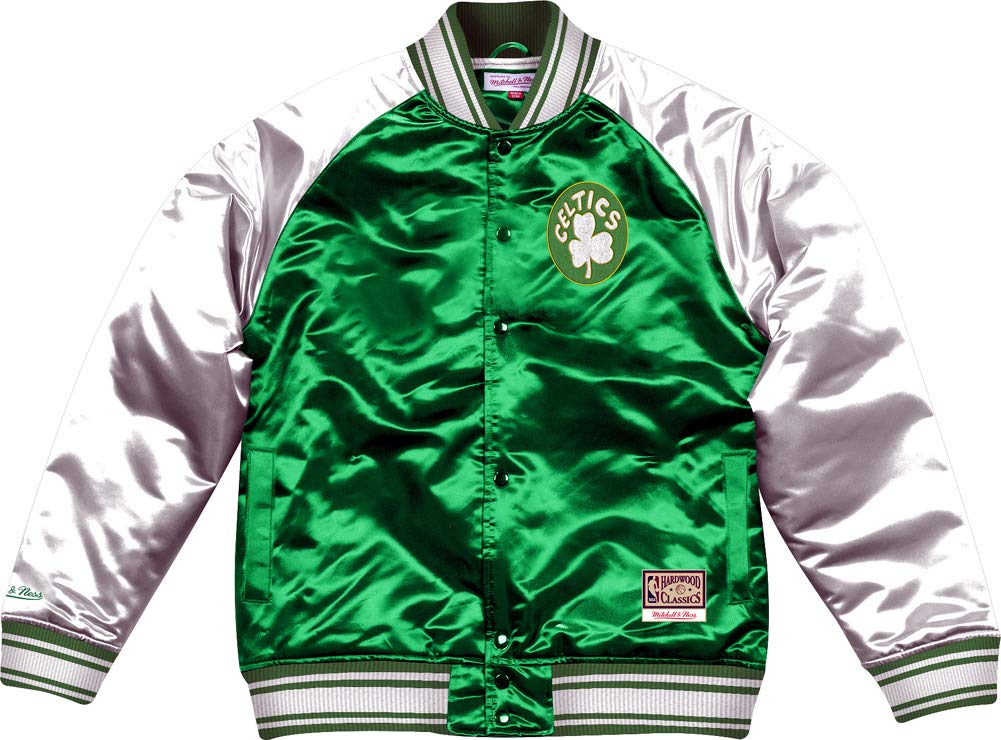 Mitchell & Ness Boston Celtics Big Face Colossal Satin Jacket - NBA Basketball Fan Apparel for Men & Women - Perfect for Game Day, Sports Events & Streetwear Fashion