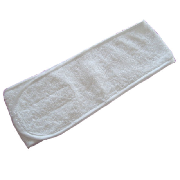 Soft and Absorbent Towelling Headband - White - Perfect for Yoga, Workouts, and Skincare Routines