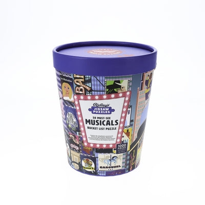 50 Must-See Musicals Bucket List - 1000 Piece Jigsaw Puzzle for Adults & Teens - Perfect for Family Game Nights, Movie Lovers & Puzzle Enthusiasts
