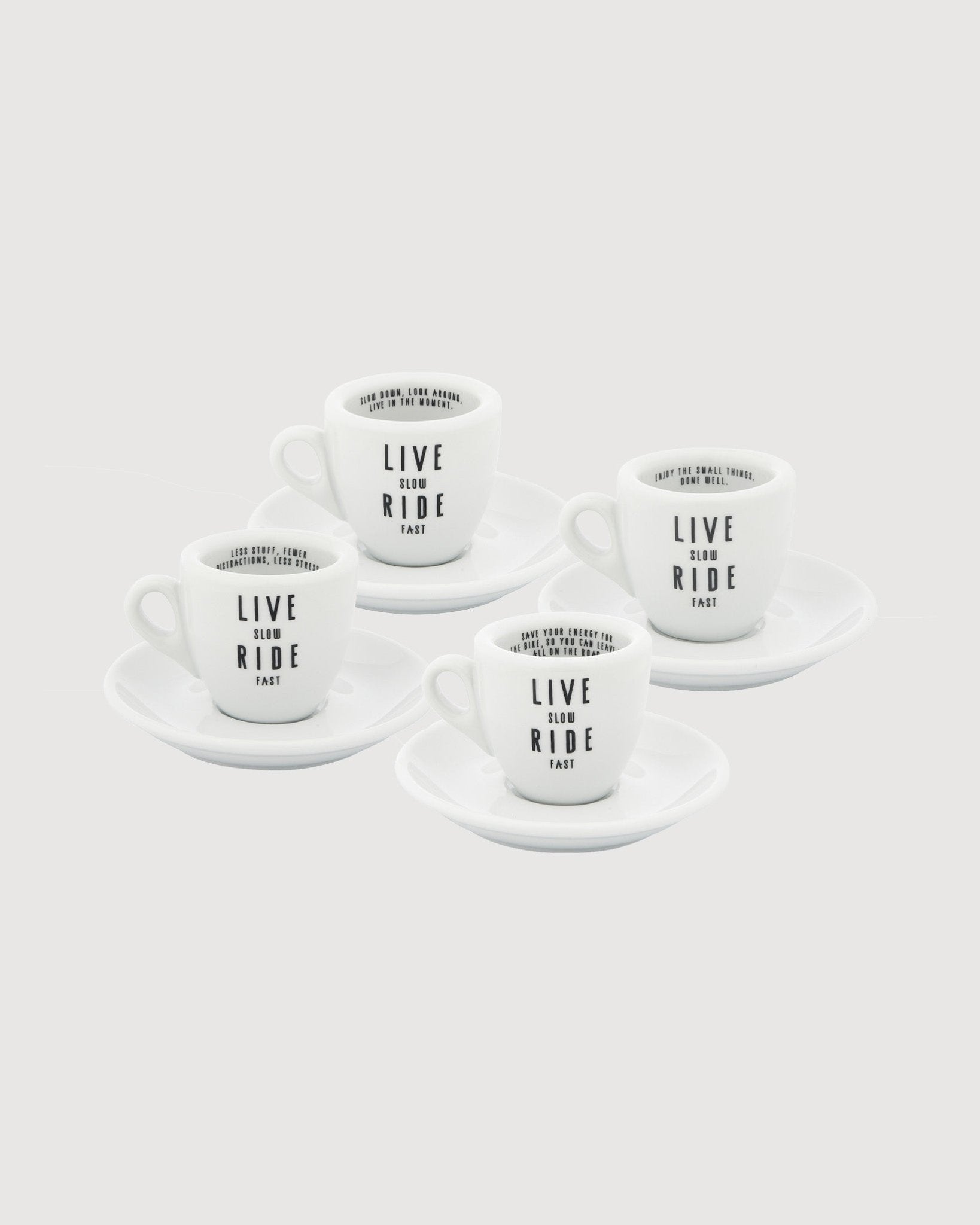Live Slow Ride Fast Espresso Set - Premium Coffee Maker Kit for Home & Office - Perfect for Coffee Lovers & Baristas