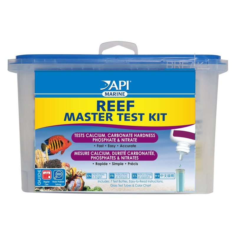 API Reef Master Test Kit for Saltwater Aquariums - Accurate Water Testing for Marine Fish, Corals & Invertebrates | Essential for Reef Tank Maintenance & Coral Health