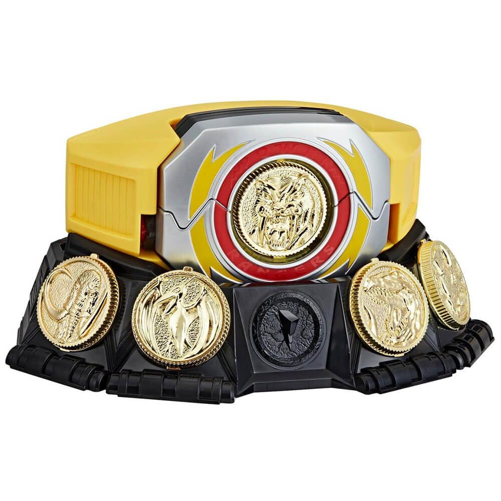 Power Rangers Lightning Collection Mighty Morphin Yellow Ranger Power Morpher - Authentic Collectible Roleplay Toy for Kids & Fans - Perfect for Halloween Costumes, Cosplay, and Display