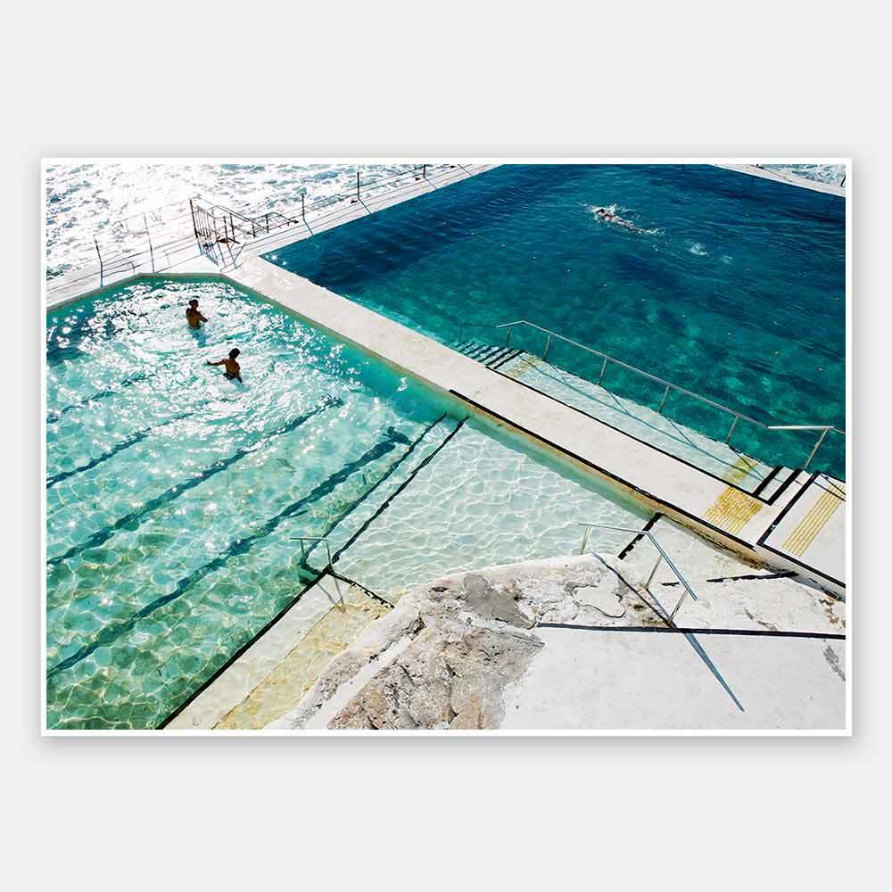 Bondi Beach Unframed Art Print - Coastal Wall Decor for Living Room, Bedroom & Office - Premium Quality Poster for Home & Office Aesthetics