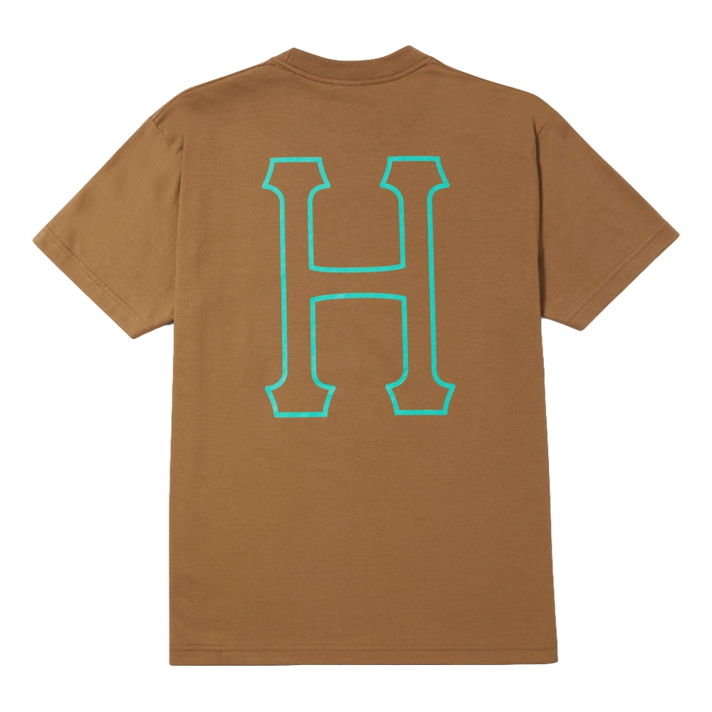 HUF Men's Short Sleeve T-Shirt - Camel Color - Casual Streetwear for Everyday Wear & Urban Fashion