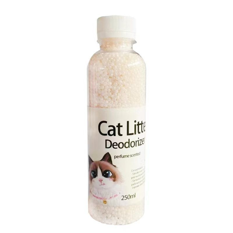 Premium Cat Litter Deodorizer Beads 250g/300g - Activated Charcoal with Coffee, Jasmine, Apple & Lavender Scents | Eliminates Odors | Long-Lasting Freshness for Litter Boxes & Pet Areas
