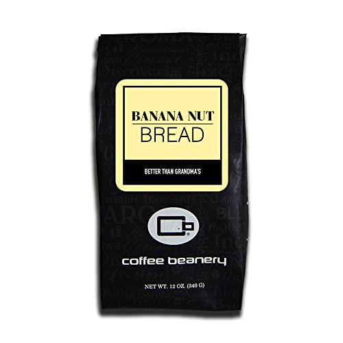 Premium Banana Nut Bread Flavored Arabica Coffee - Medium Roast Whole Bean (12oz) | Perfect for Breakfast, Office Break & Cozy Afternoon Relaxation