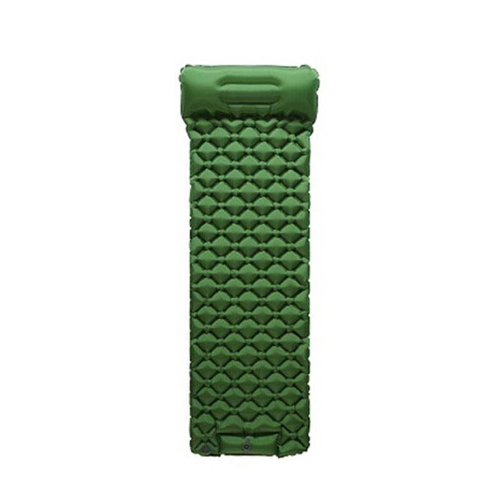**SHOUD Ultralight Inflatable Camping Sleeping Pad with Pillow - Portable Air Mattress for Tent, Hammock, Hiking & Backpacking - Army Green (One Size) - Perfect for Outdoor Adventures & Travel**