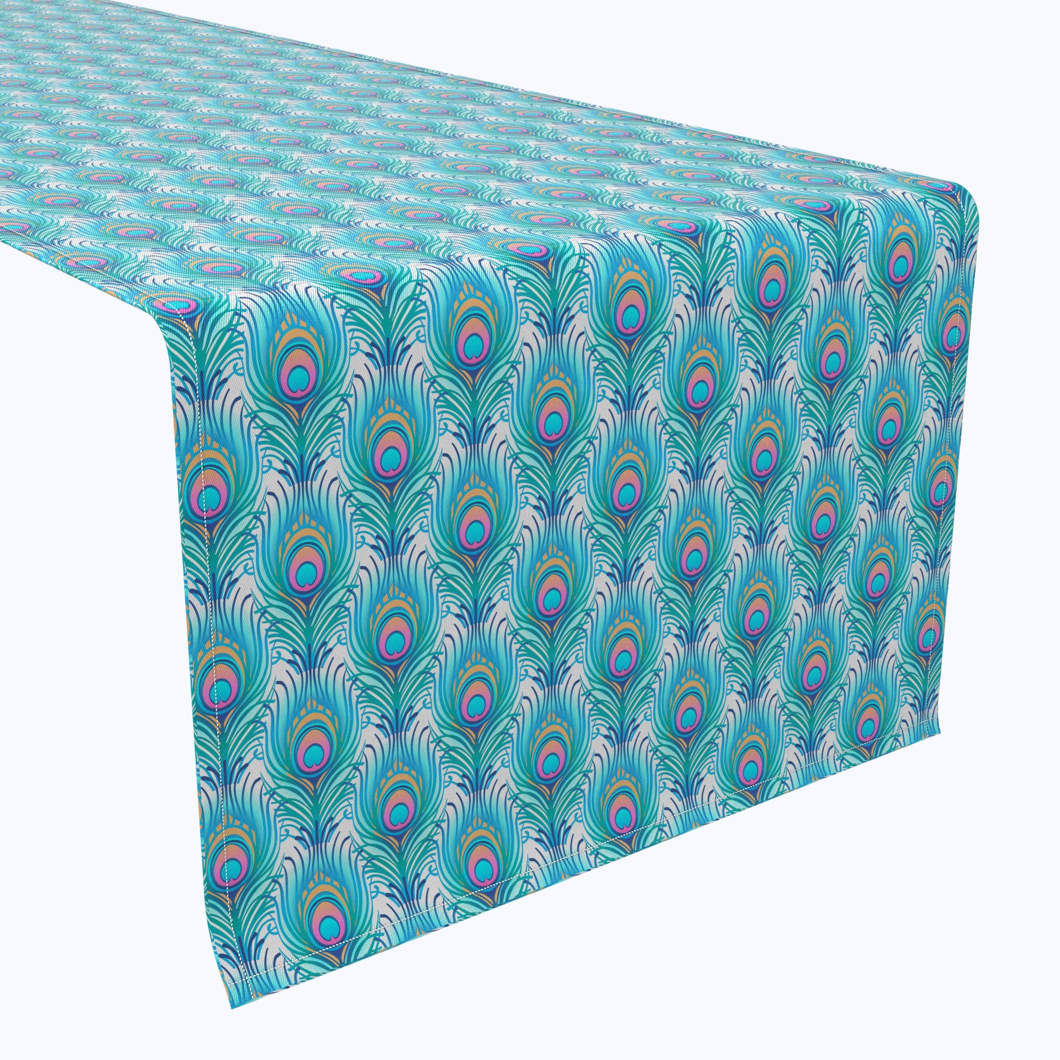 Floral 107 Cotton Table Runner - Elegant Farmhouse Dining Decor for Weddings, Parties & Holiday Tablescapes