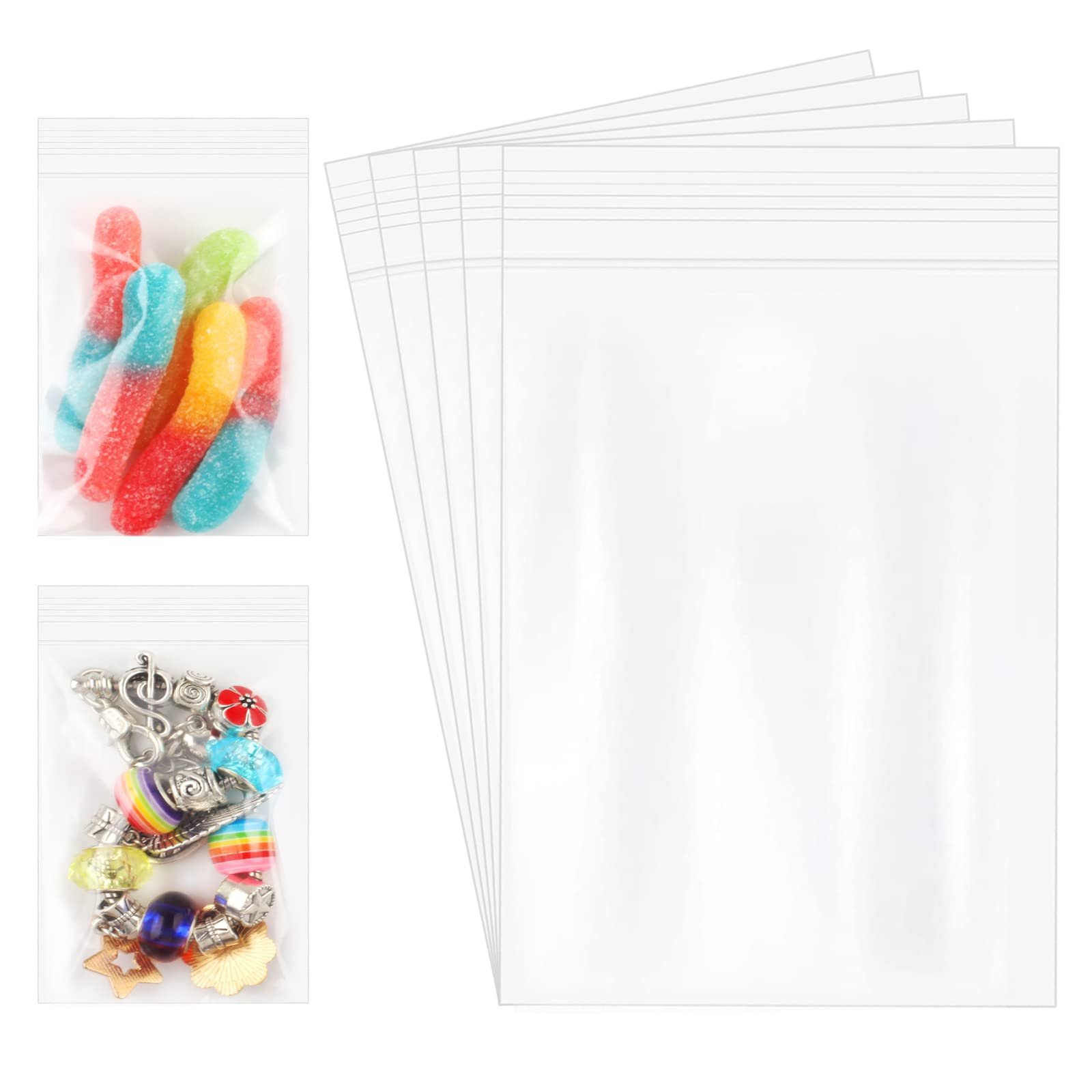700 Count 2x3 Inch Small Plastic Bags - 2.8 Mil Resealable Zip Bags for Jewelry, Screws, Pills & Small Parts | Clear Storage Bags for Organizing, Packaging & Craft Supplies | Perfect for DIY Projects, Retail Display & Home Organization
