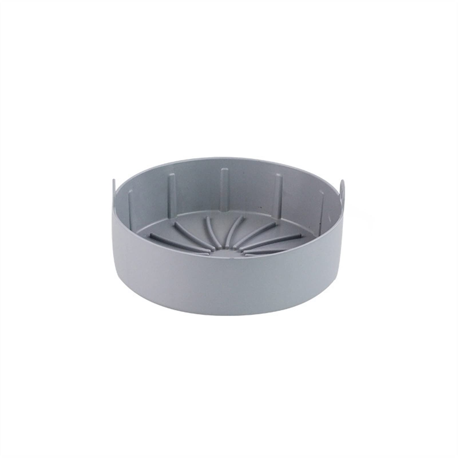 Non-Stick Silicone Air Fryer Basket - 16CM Grey Multifunctional Baking Tray for Chicken, Pizza, Bread | Perfect for Air Fryers, Oven Safe, Easy Clean Accessories | Ideal for Healthy Cooking & Family Meals