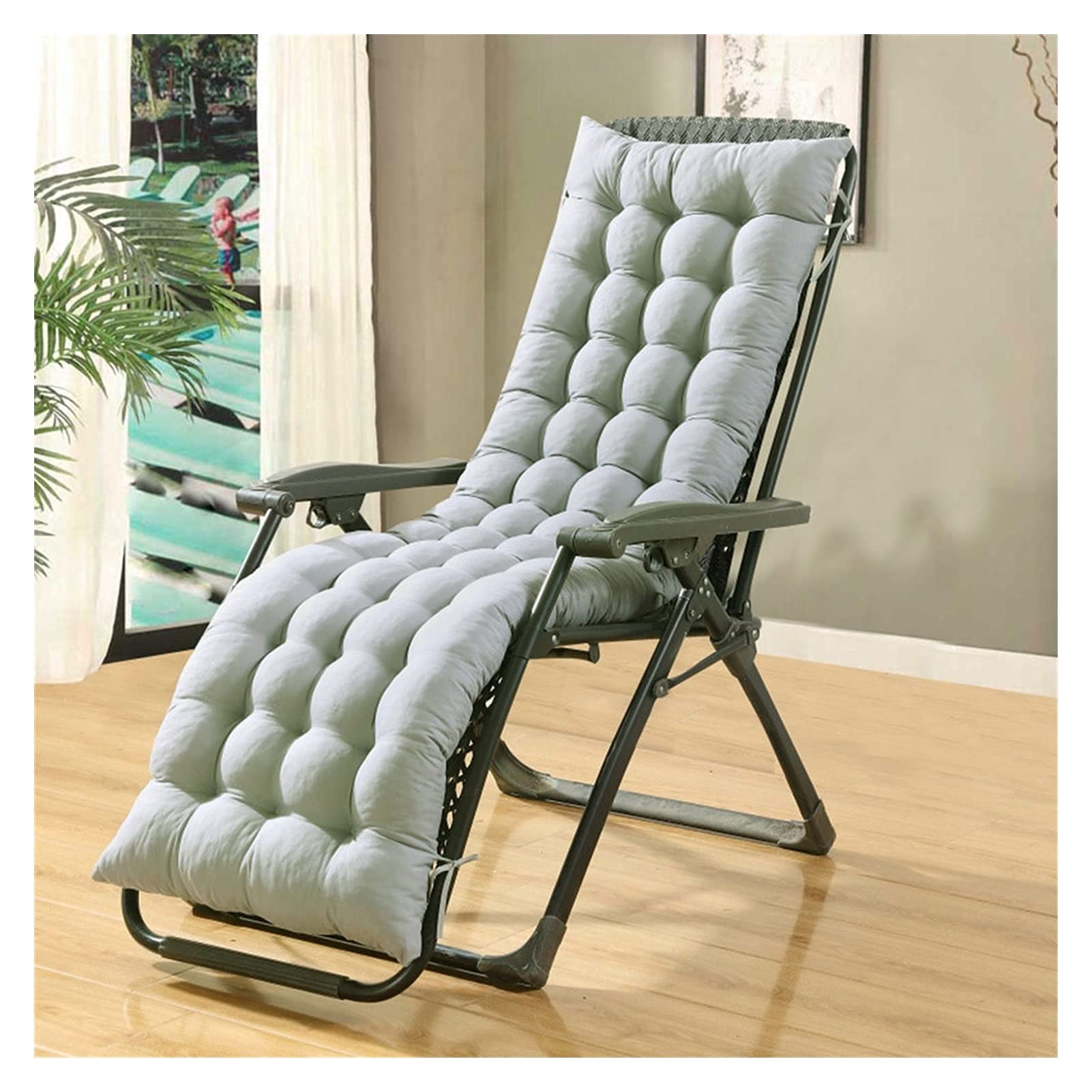 Replacement Thick Cushion Pad for Camping Chair & Sun Lounger - Outdoor Garden Patio Beach Relaxer (48
