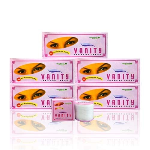 10 Spools Anti-Bacterial Cotton Eyebrow Threading Thread for Facial Hair Removal | Vanity Beauty Salon & Home Use | Safe & Gentle for Eyebrow Shaping & Upper Lip Hair Removal
