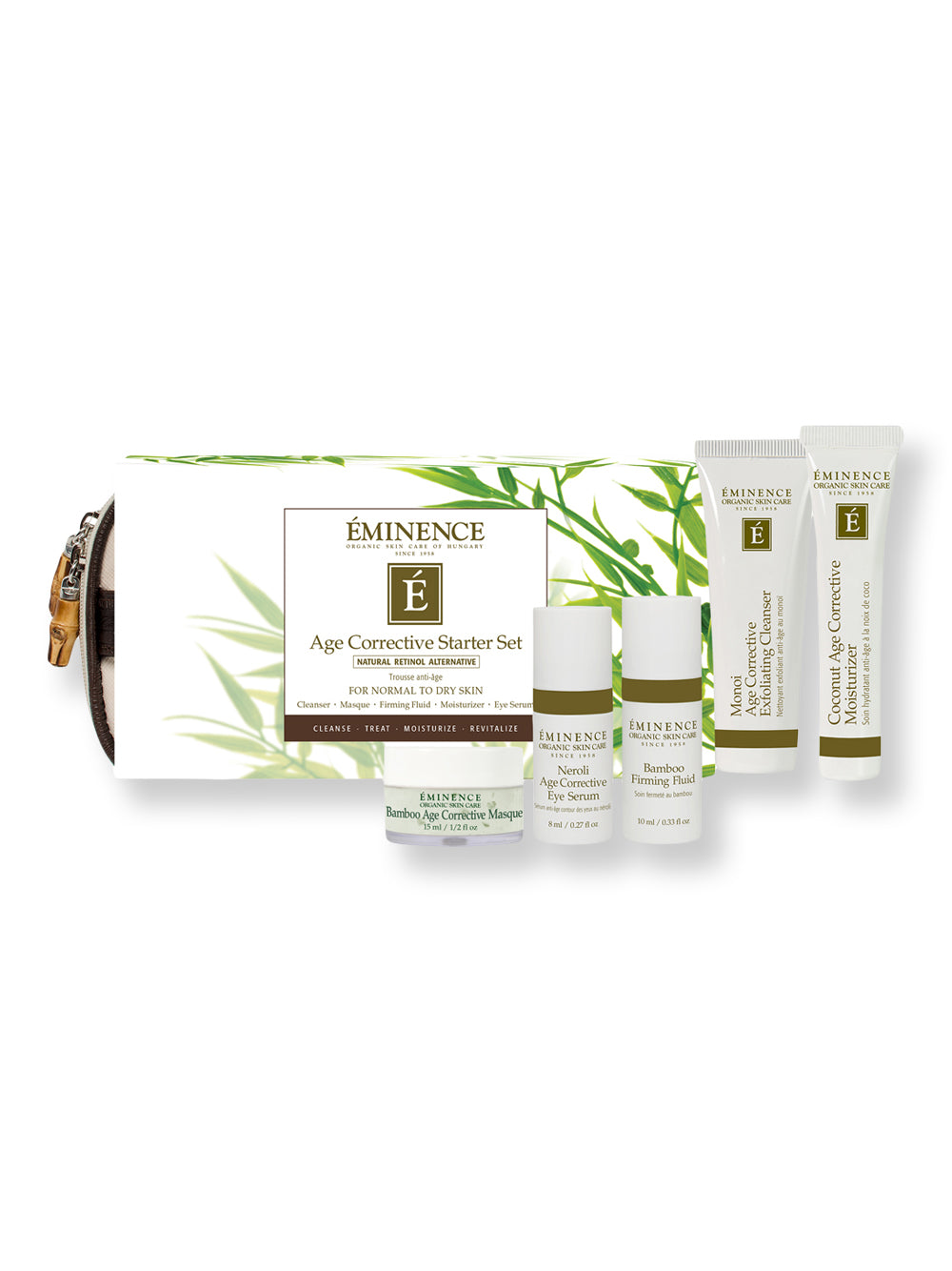 Eminence Organic Age Corrective Starter Set - Anti-Aging Skincare Kit with Natural Ingredients for Wrinkles & Fine Lines | Perfect for Daily Routine & Gift Giving
