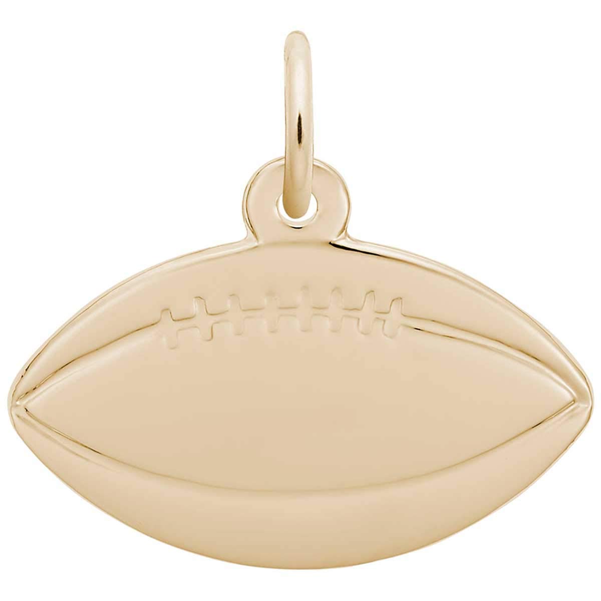 Rembrandt Charms Football Charm - Premium Collectible for Jewelry & Bracelets - Perfect for Sports Fans, Gifts, and Game Day Accessories