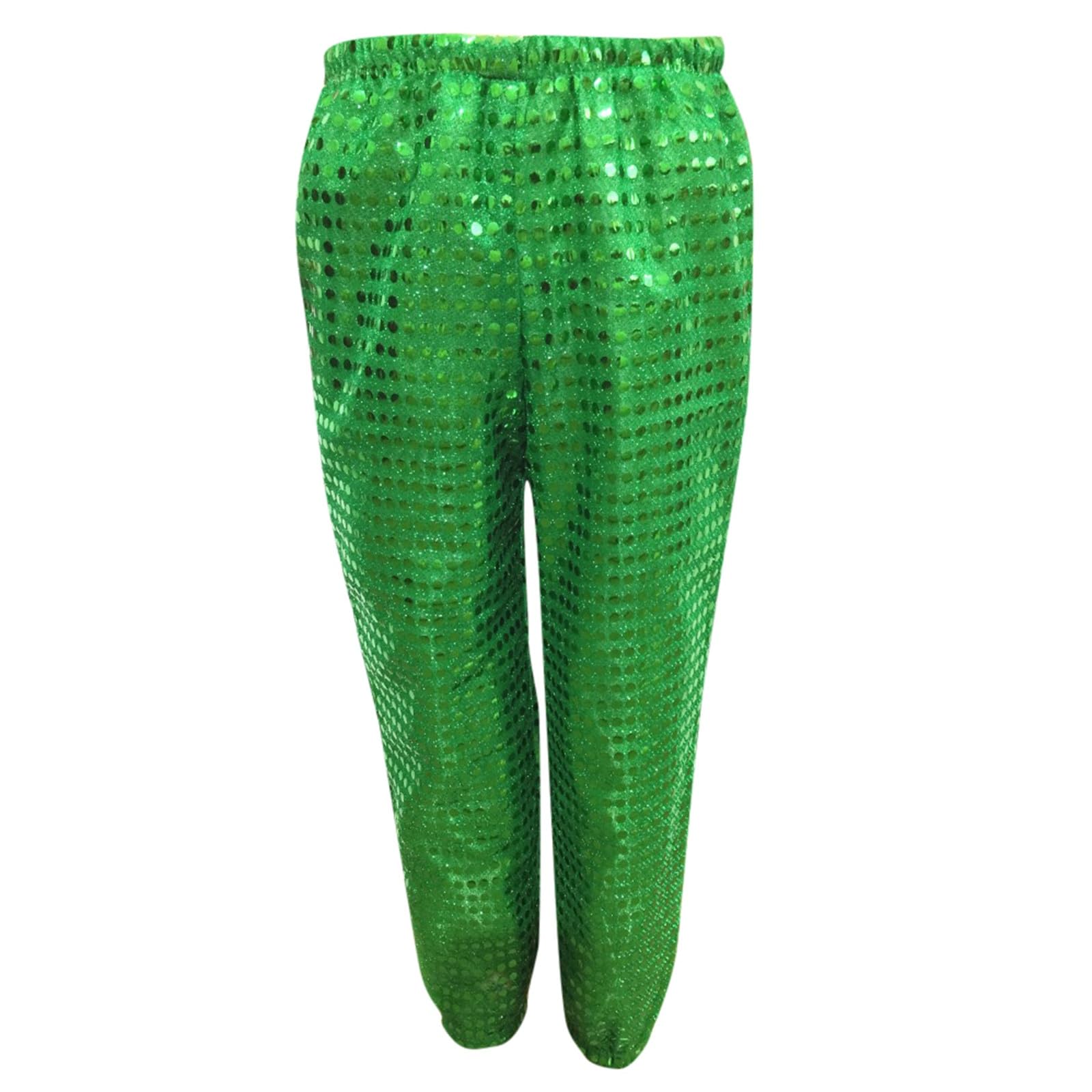 Metallic Harem Dance Pants for Kids - Girls & Boys Loose Fit Cotton Hip Hop Street Dancewear | Perfect for Modern Dance Classes, Performances & Casual Wear