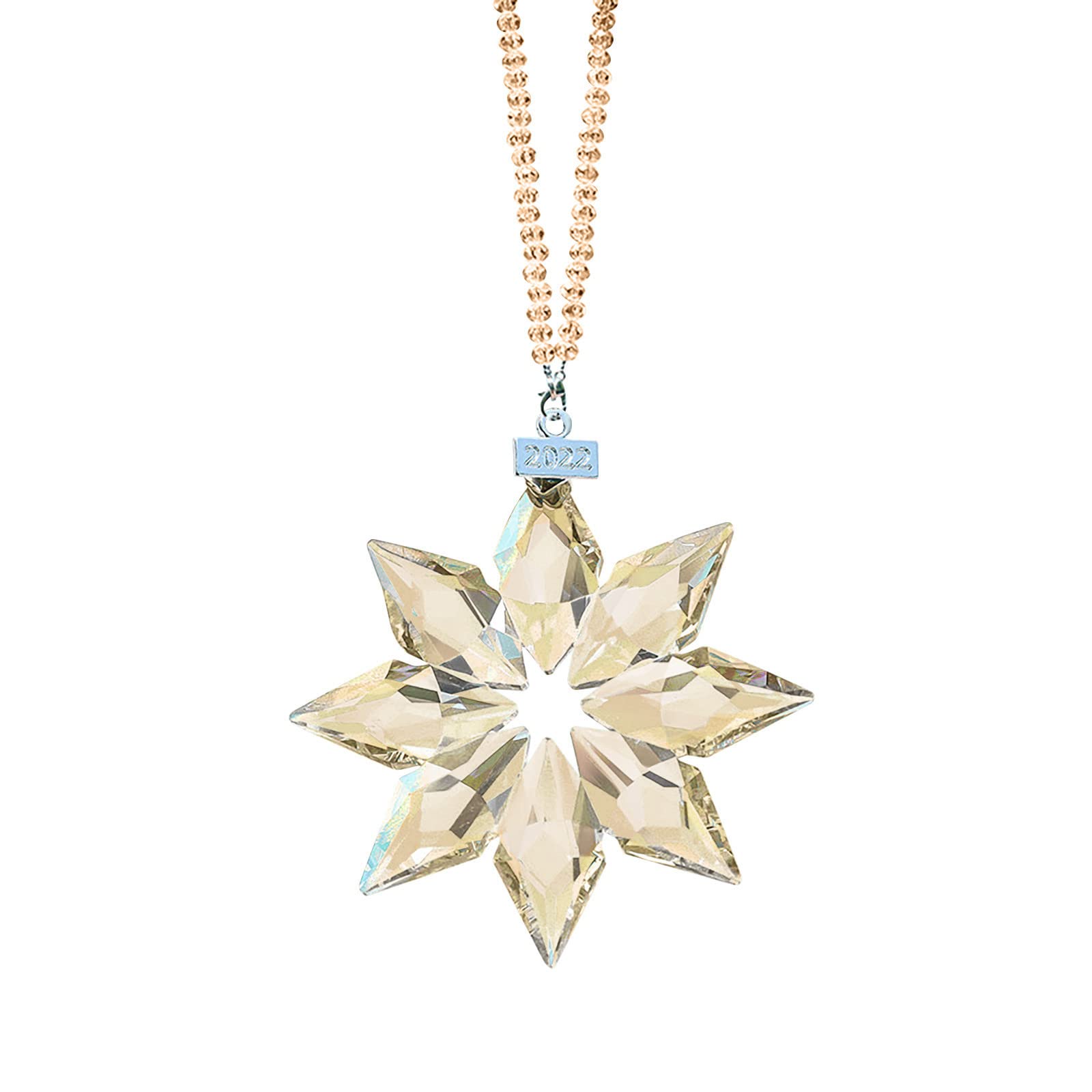 Crystal Snowflake Car Rear View Mirror Pendant - Elegant Hanging Decor for Windshield, Car Interior Accessories & Gift Ideas - Perfect for Holidays, Commuting & Road Trips