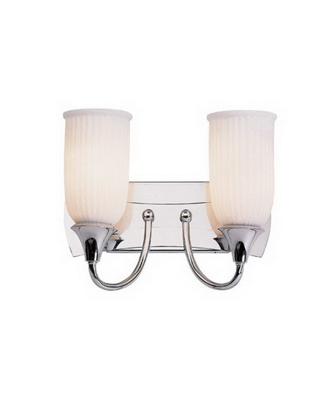 Trans Globe Lighting 7612 PC Two Light Bath Wall Fixture in Polished Chrome Finish - Modern Bathroom Vanity Lighting for Home & Hotel Decor