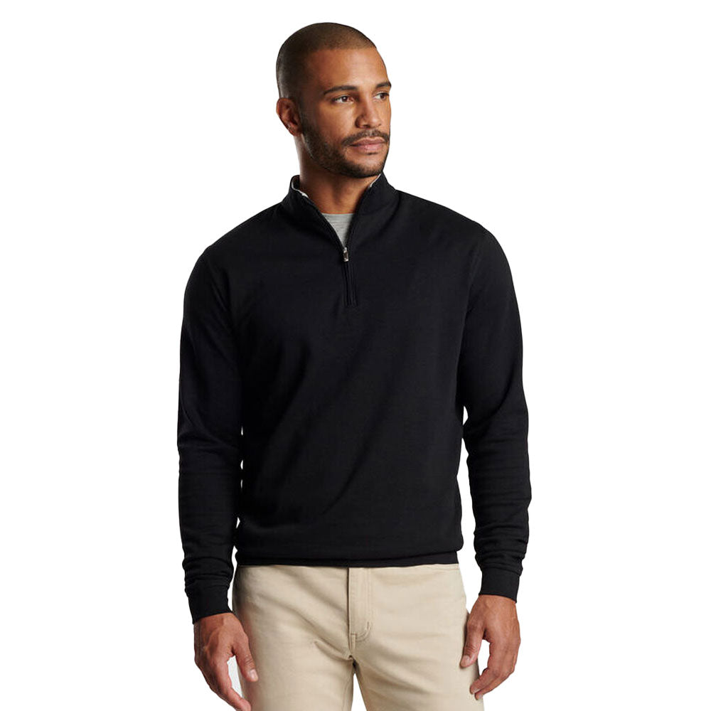 Peter Millar Crown Comfort Pullover Sweater for Men - Soft & Warm Black Knit Sweater - Perfect for Casual Wear, Office & Winter Outfits