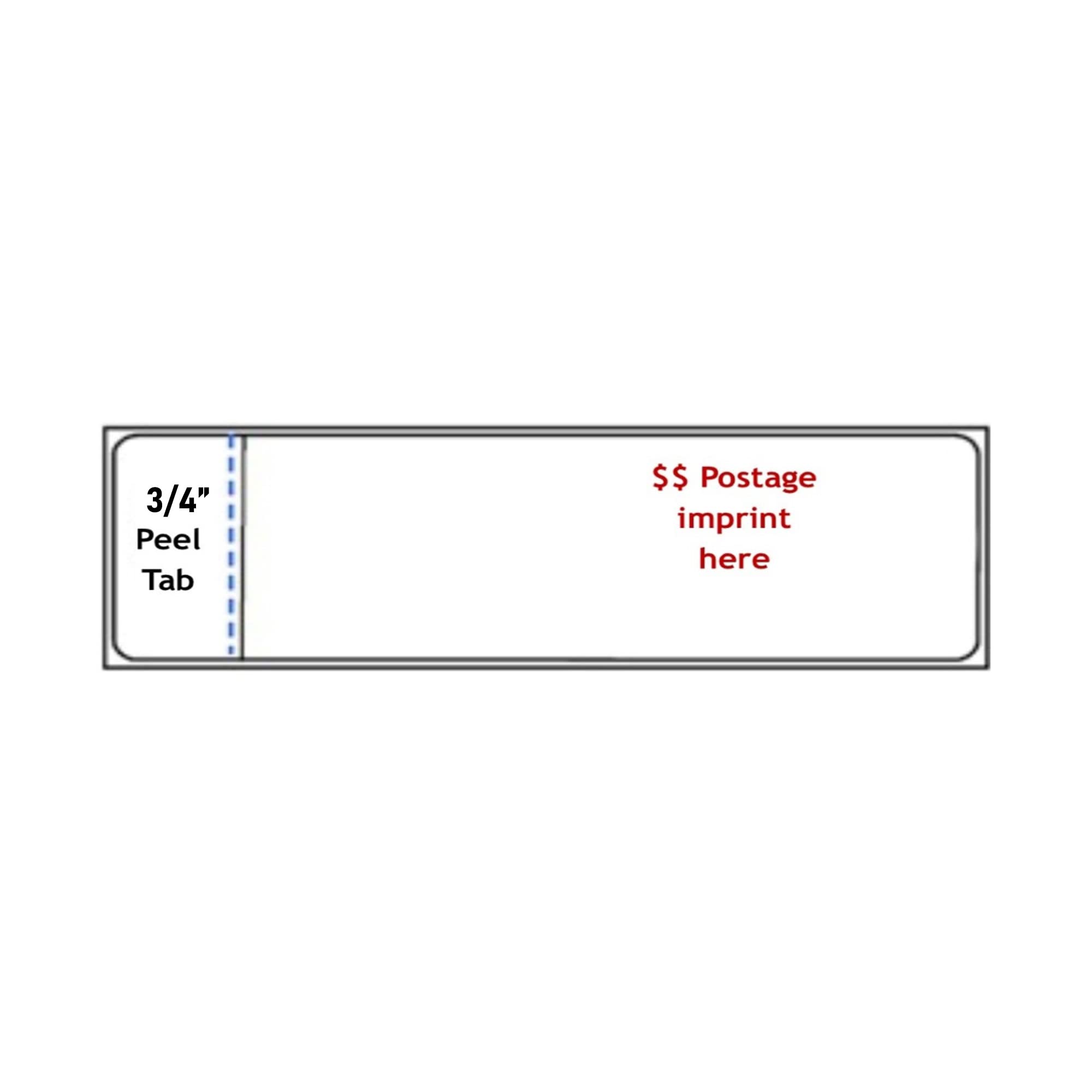 IMIS Non-OEM Postage Meter Labels - Compatible with Most Machines for Office Mailing
