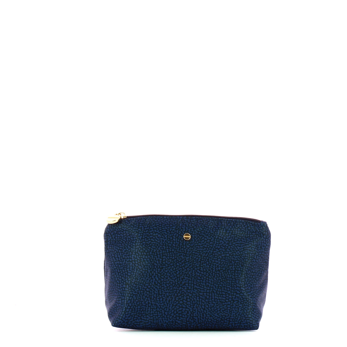 Borbonese Medium Pouch in Recycled Nylon - Blue 932029I15 | Eco-Friendly Crossbody Bag for Women | Perfect for Travel, Work & Everyday Use