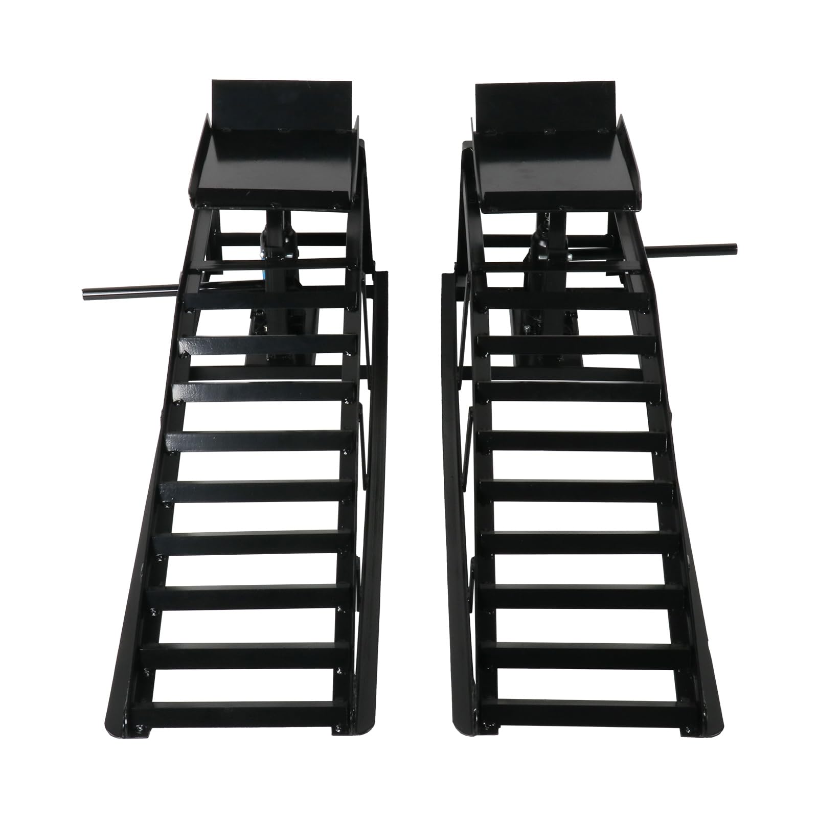 5 Ton Hydraulic Car Ramp Lift - 2 Pack 10000 LBS Capacity for Auto, Truck & Trailer - Heavy Duty Garage Vehicle Service Ramp (Black) | Perfect for DIY Repairs, Oil Changes & Underbody Maintenance