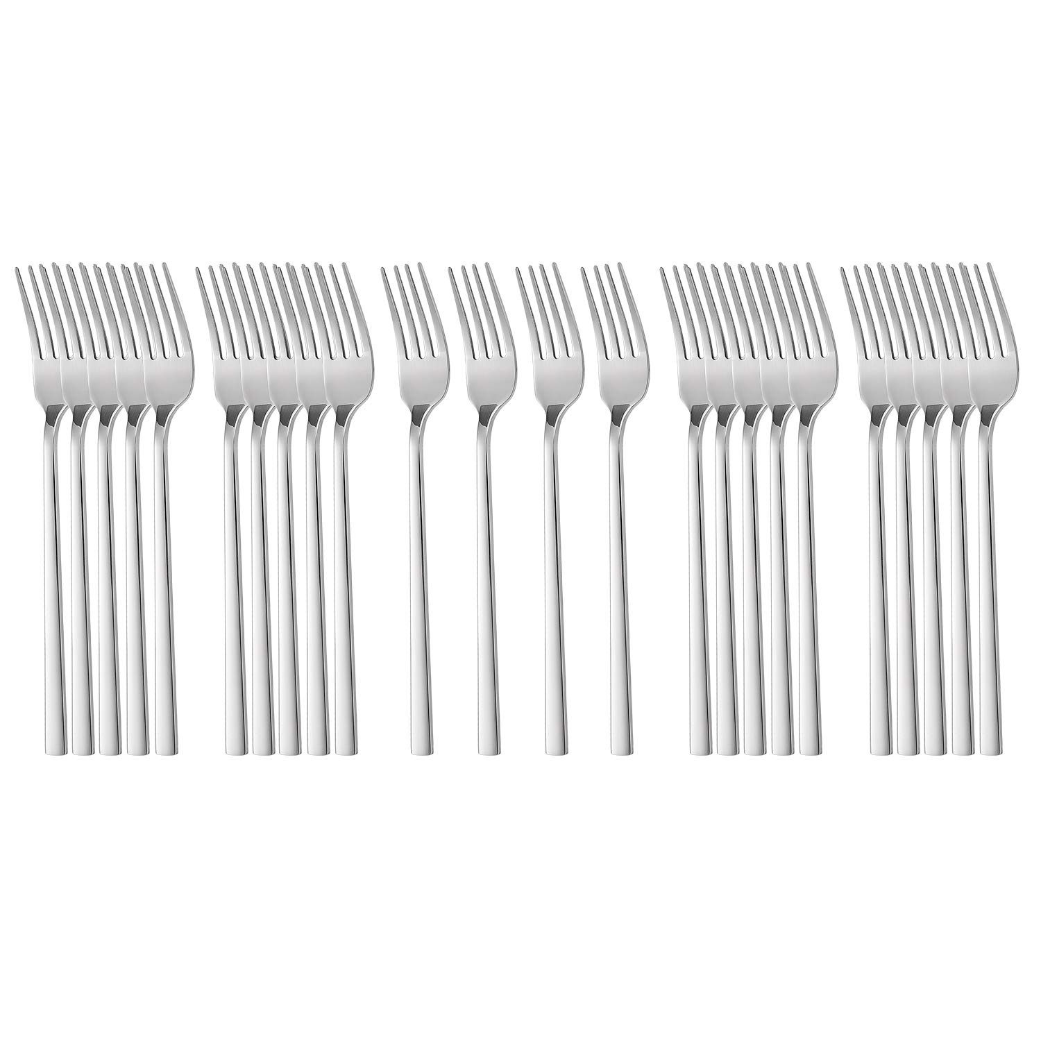 24-Piece Stainless Steel Dinner Forks Set - 8