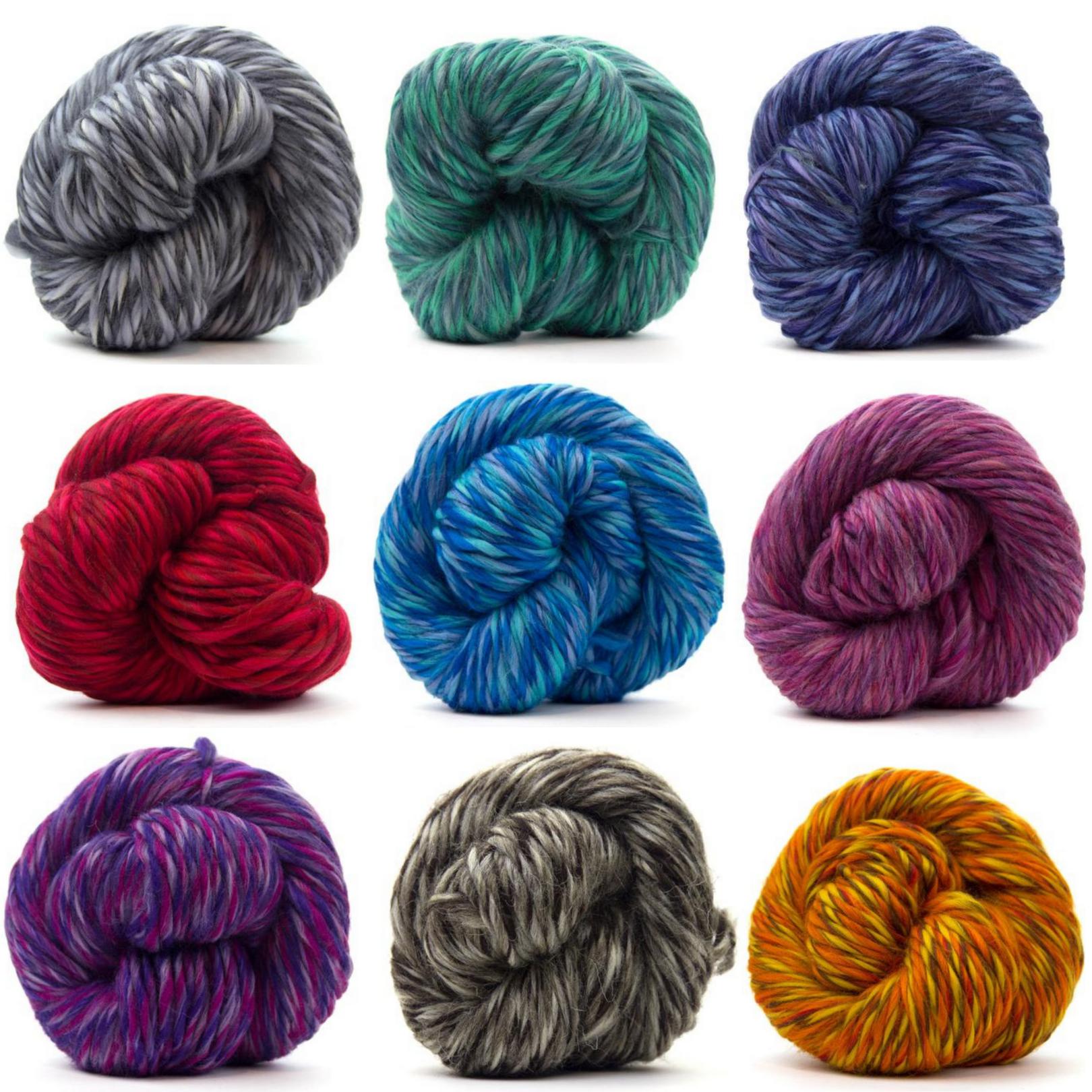 Premium Super Bulky Chunky Weight Multicolored Merino Wool Yarn for Knitting & Crocheting - Perfect for Scarves, Blankets & Winter Accessories