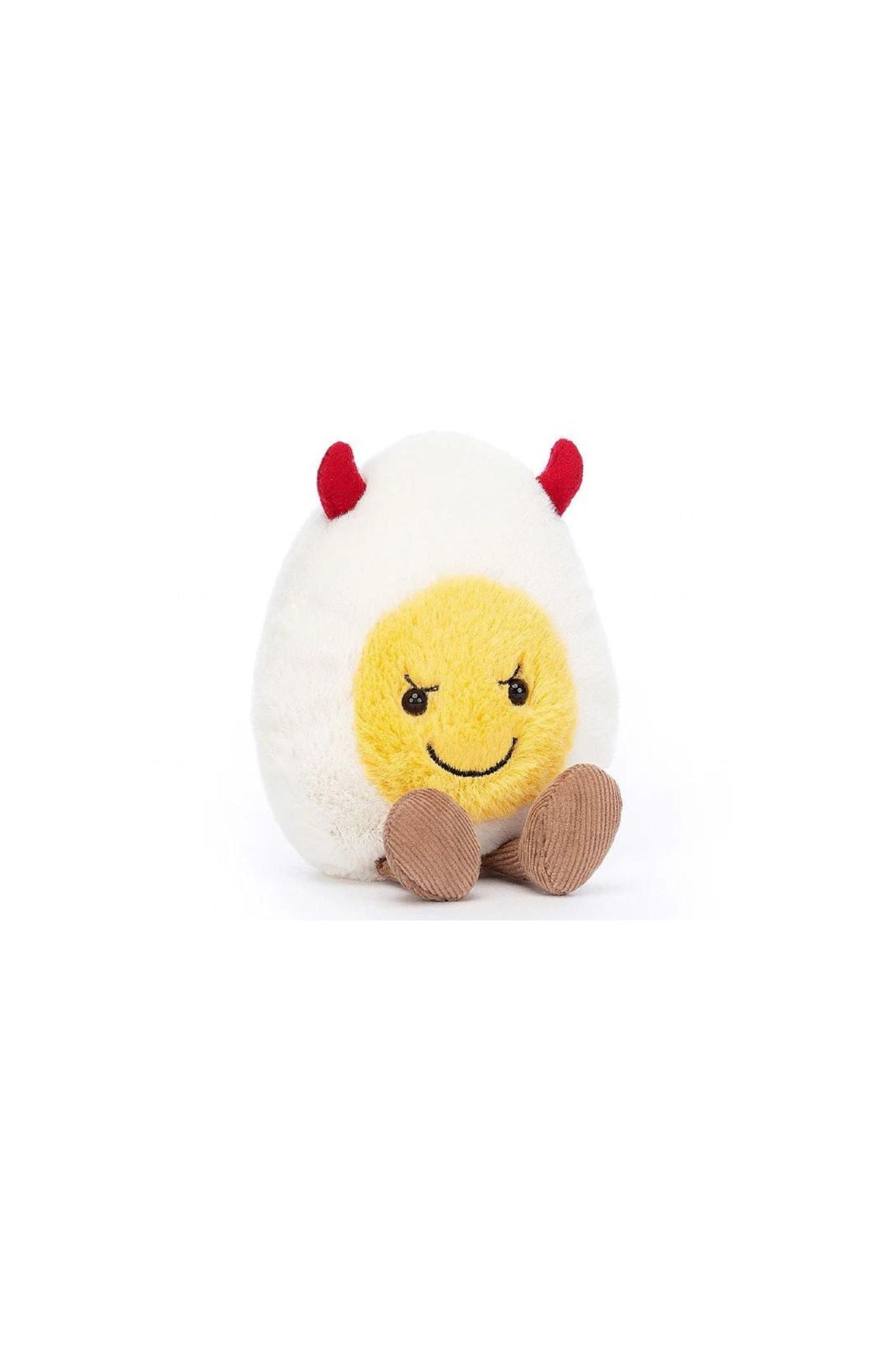 Jellycat Amuseables Deviled Egg Plush Toy - Cute & Soft Stuffed Egg for Kids, Gift Ideas & Easter Decor