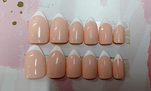 French Press On False Nails - Easy to Apply Fake Nails for Women, Natural & Glamorous Designs - Perfect for Parties, Weddings, and Everyday Wear