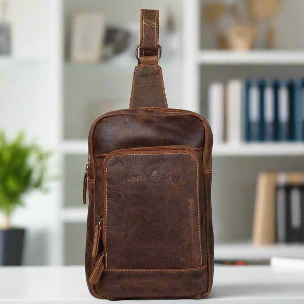 Premium Genuine Leather Hamilton Crossbody Bag & Backpack for Women - Stylish & Durable Handbag for Travel, Work & Everyday Use