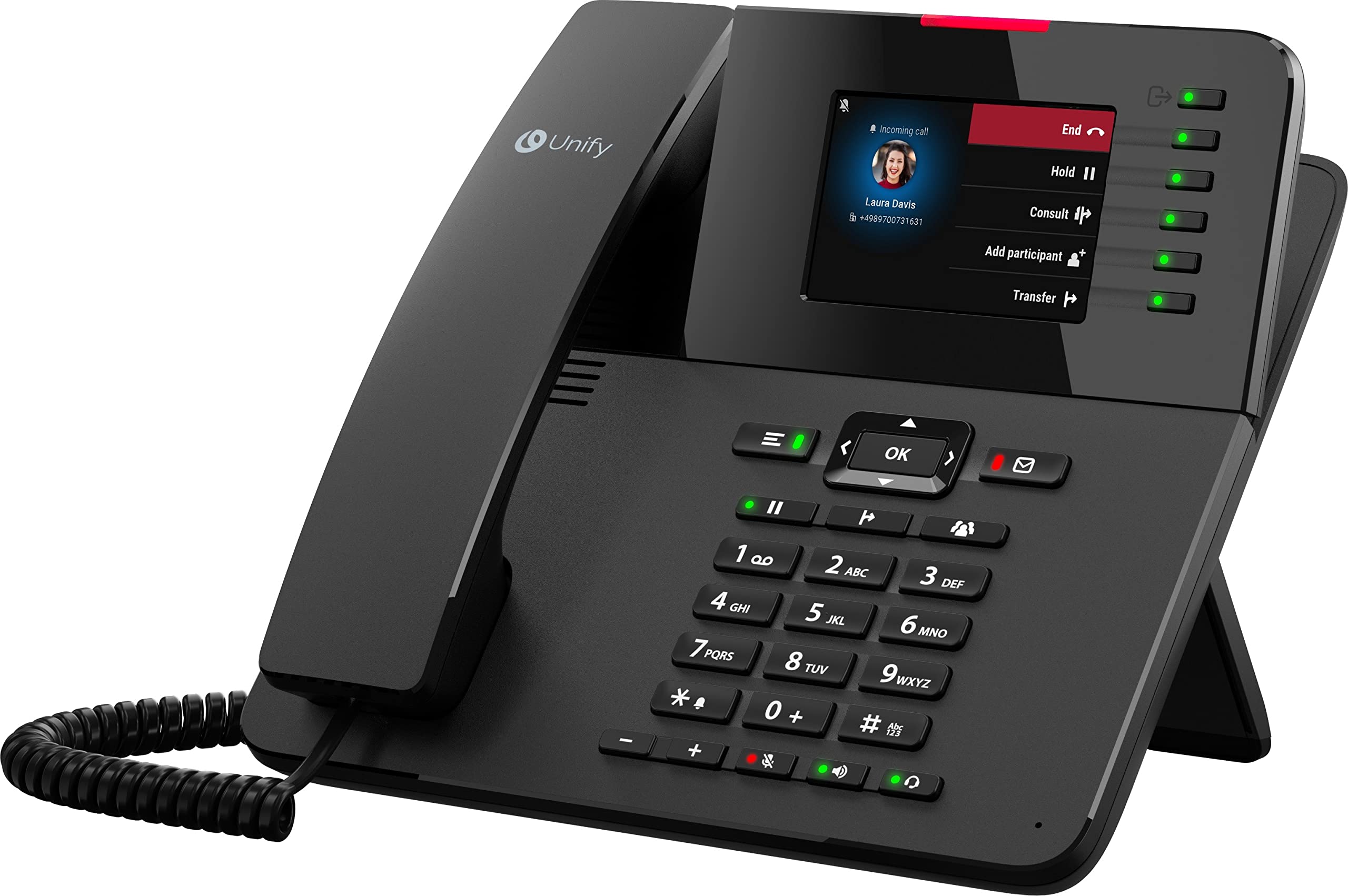 OpenScape CP410 IP Desk Phone - Business VoIP Phone with HD Audio, Call Forwarding & Conferencing - Ideal for Office, Home Office & Remote Work