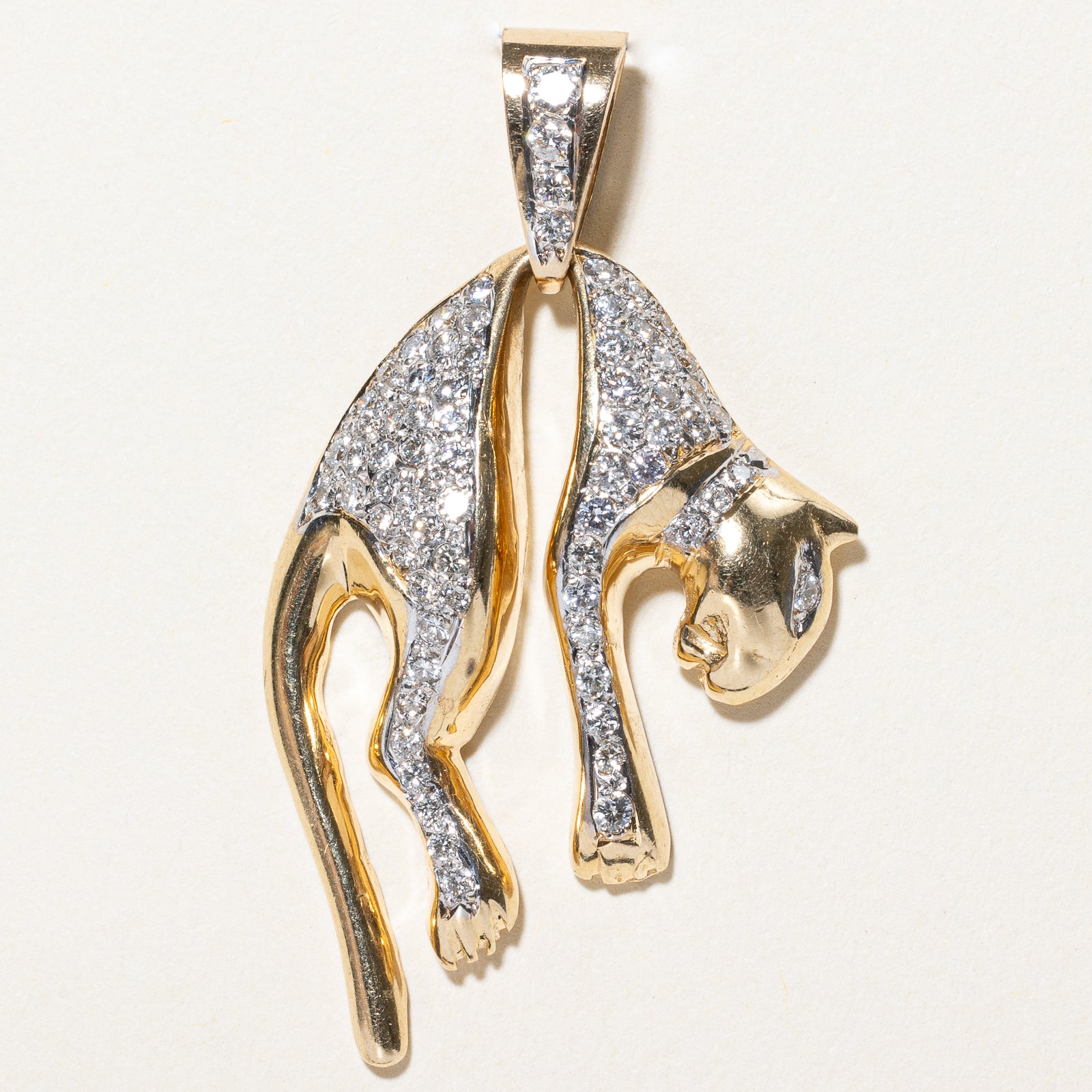 1.00ctw Panther Diamond Pendant Necklace - Elegant Animal Jewelry for Women | Perfect Gift for Birthday, Anniversary & Special Occasions