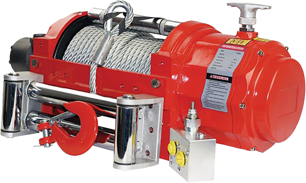 DK2 15000NW 15,000 lbs Heavy Duty Hydraulic Winch with Heat Treated Planetary Gearing - Warrior NH Series for Off-Road Recovery, Towing, and Industrial Applications