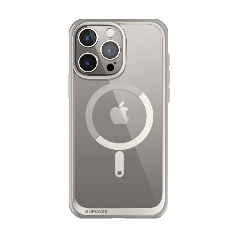 iPhone 15 Pro Max Case 6.7 Inch - Unicorn Beetle MAG Slim Clear Protective Cover with MagSafe | Shockproof & Scratch Resistant | Perfect for Everyday Use, Travel & Outdoor Activities (Gray)
