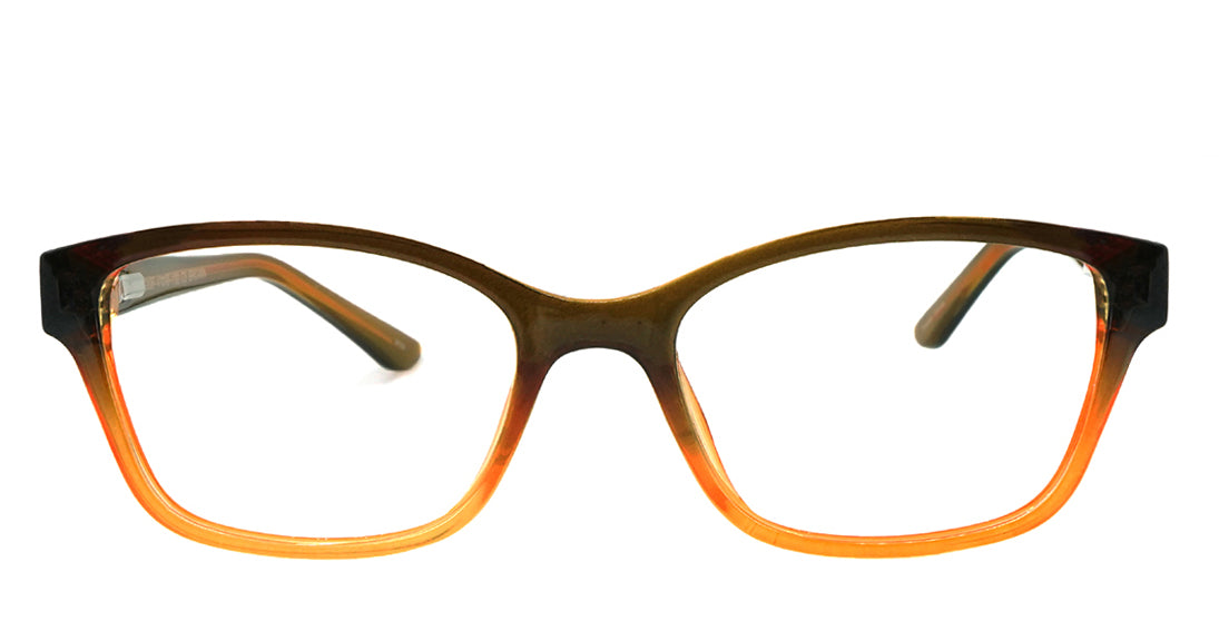 Kids Plastic Eyeglasses S2835 - Brown Frame for Boys & Girls - Perfect for School, Reading & Costume Play