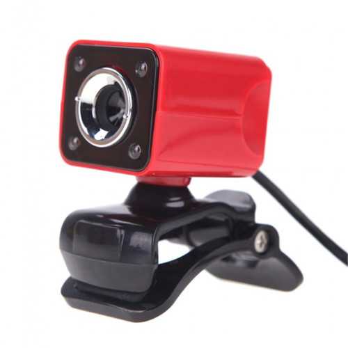 A862 360° Rotating HD Webcam with 12.0MP Resolution & 4 LED Lights for Laptop/PC - Perfect for Video Conferencing, Online Classes & Live Streaming