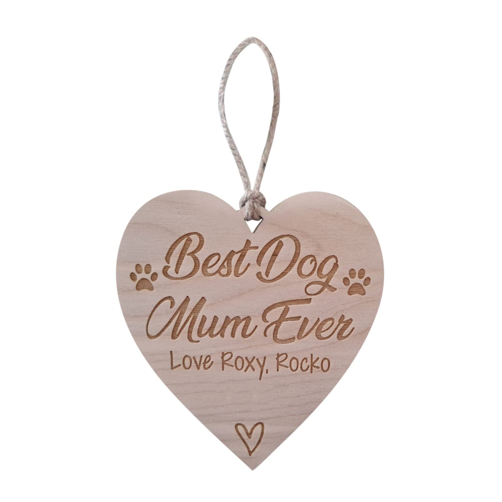Personalized Wooden Christmas Ornaments - Gift for Grandma & Mother - Home Holiday Decor