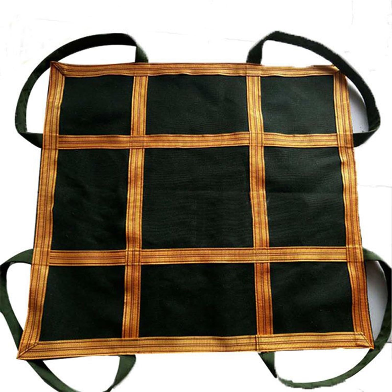 Heavy Duty Canvas Lifting Net - 1.5-2Ton Capacity Nylon Sling Bag, Reusable Crane Pallet Cargo Net for Forklift & Hoisting (120x120cm) - Ideal for Construction, Warehouse Loading & Industrial Material Handling