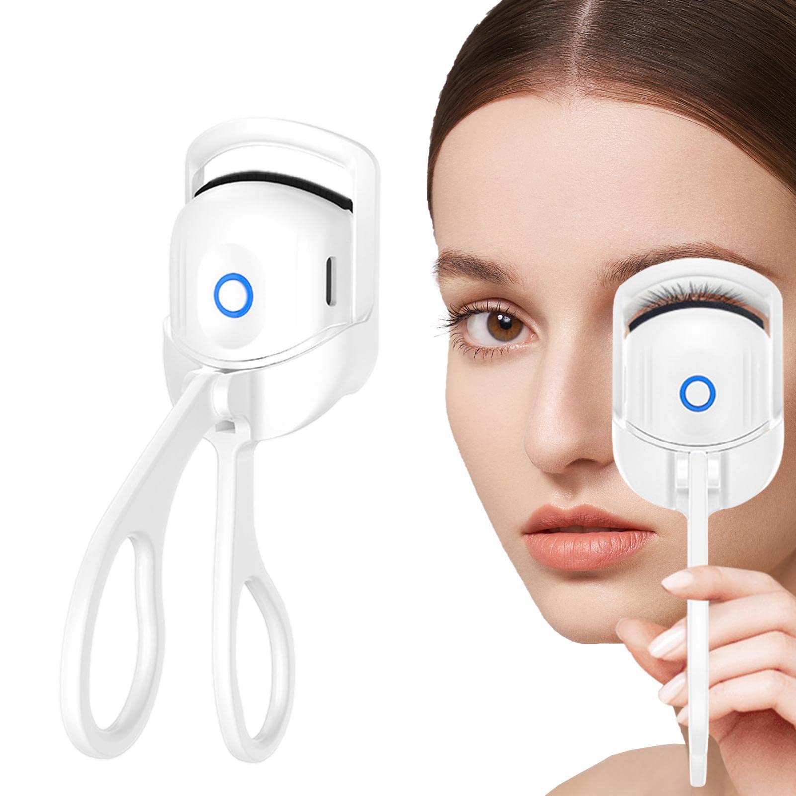 Rechargeable Heated Eyelash Curler with 2 Temperature Settings - Quick & Natural Lash Curling Tool for Women - Perfect for Daily Makeup, Special Occasions & Travel Beauty Essentials