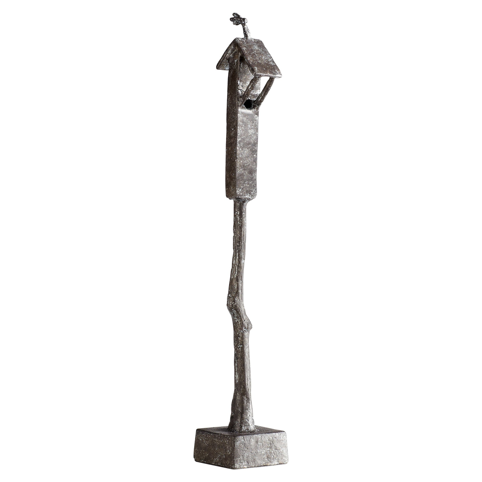 Cyan Design 01874 Large Bronze Bird House - Outdoor Garden Decor for Birds, Perfect for Backyard, Patio, and Nature Lovers
