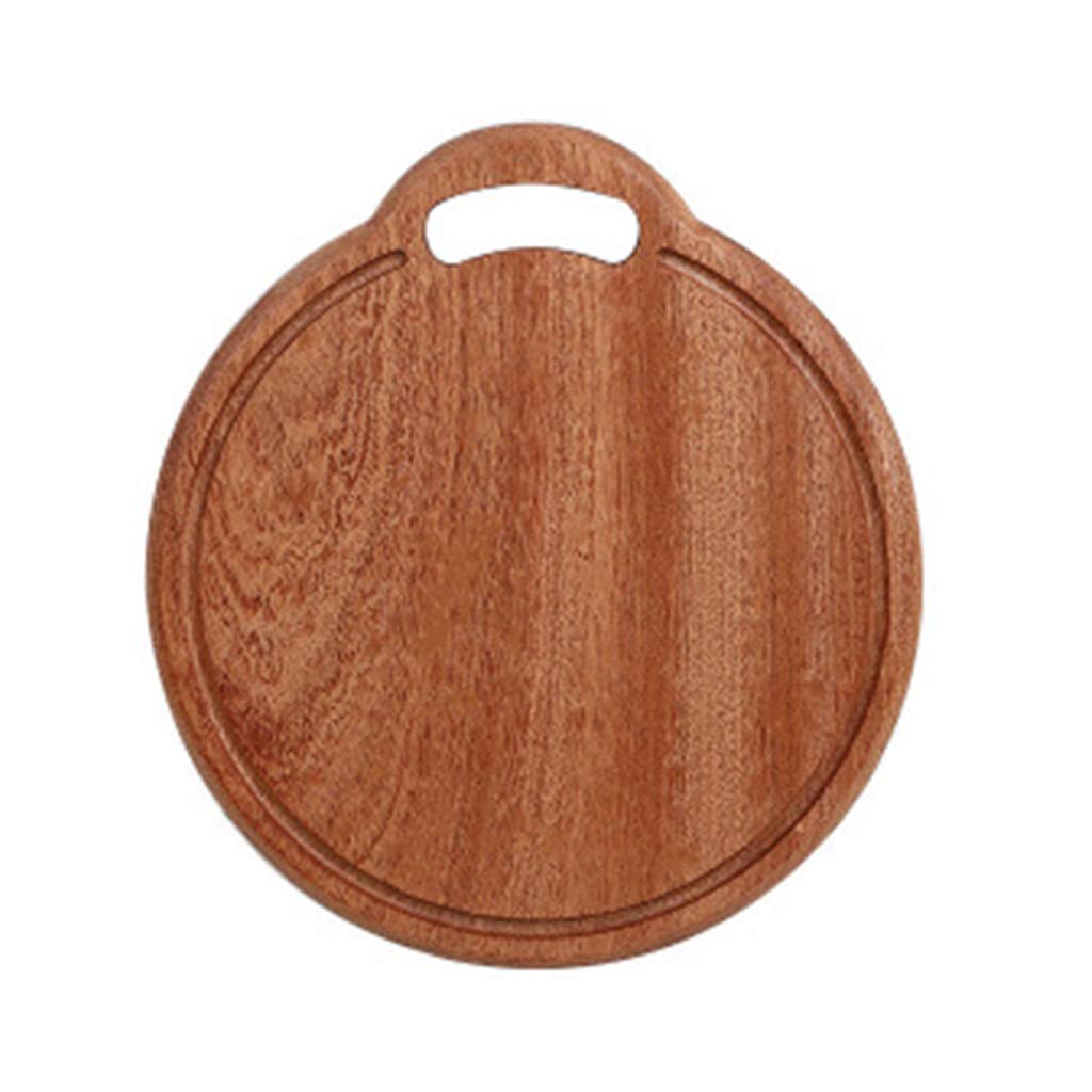 Premium Solid Wood Cutting Board with Handle - Multi-Functional Chopping Block for Fruits, Vegetables, Pizza, Bread & Cheese | Perfect for Kitchen Prep, Charcuterie Boards & Serving Platter