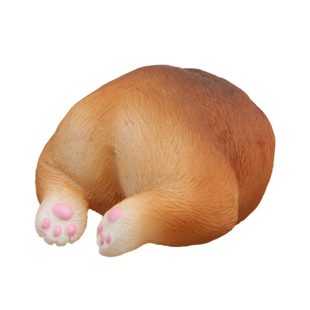 DOITOOL Funny Corgi Dog Butt Fridge Magnet - 1pc Cute Cartoon Resin Refrigerator Magnetic Sticker (Deep Coffee) for Kitchen Decor, Office Humor & Gift Ideas