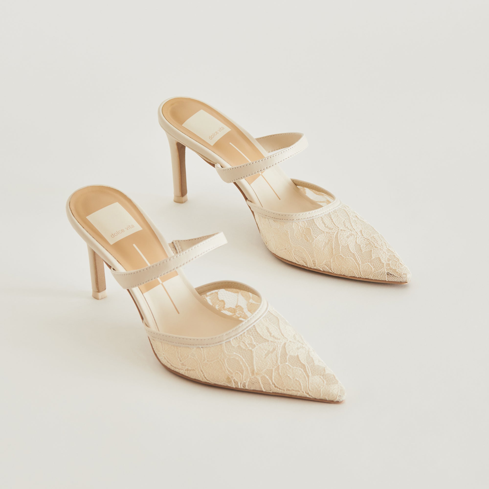 KATIK Women's White Floral Lace High Heels - Elegant Wedding Shoes for Brides, Prom, Party & Special Occasions