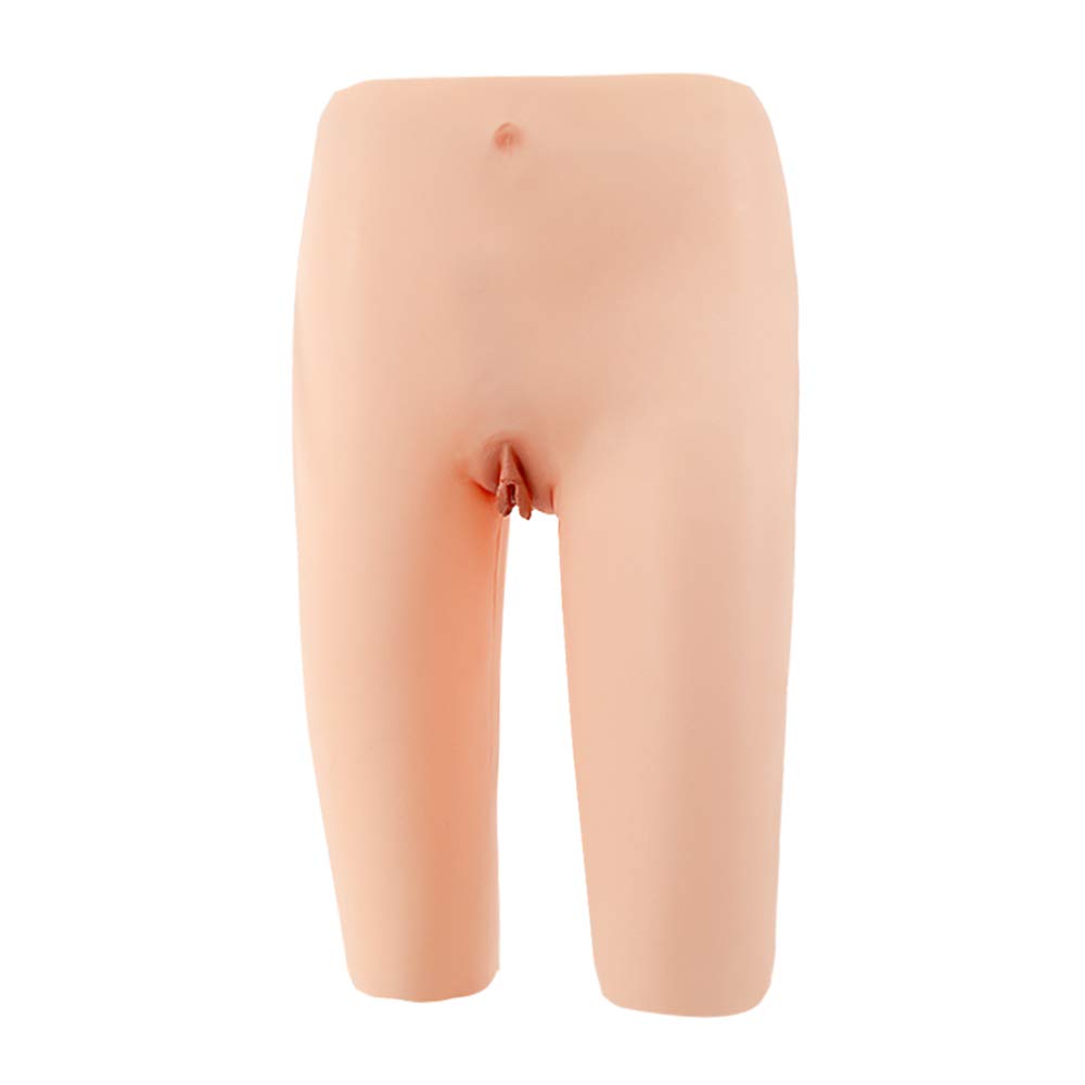 Realistic Silicone Crossdressing Pants - Artificial Vagina & Fake Buttocks Enhancer for Transgender - 2G Hip Padding Shorts for Cosplay, Roleplay & Gender Affirmation